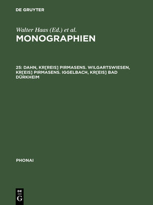 cover image of Dahn, Kr[reis] Pirmasens. Wilgartswiesen, Kr[eis] Pirmasens. Iggelbach, Kr[eis] Bad Dürkheim